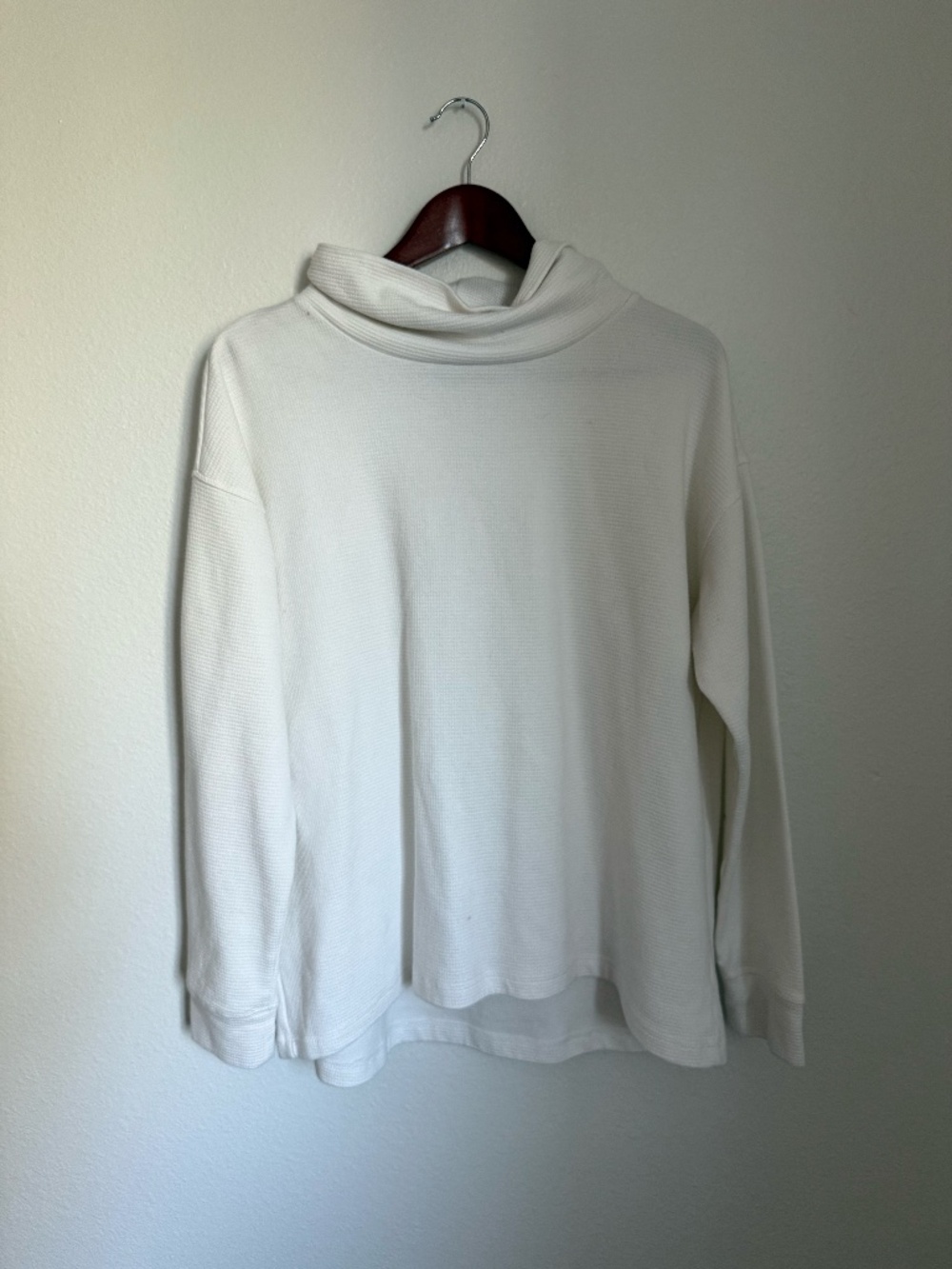 White Lands’ End Cowl Neck Sweater